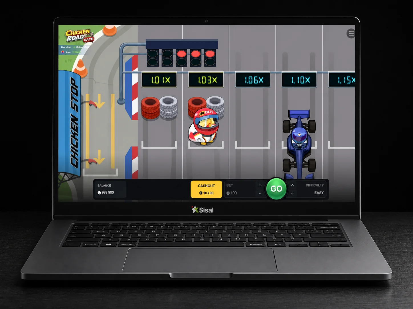 Chicken Road Gioco nella lobby di Goldbet
